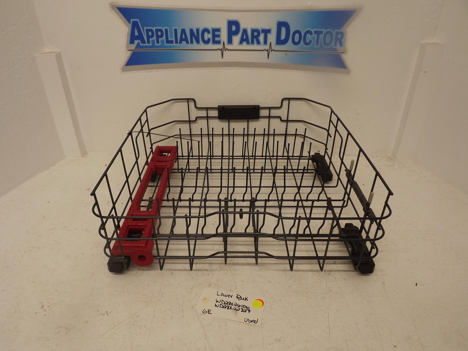 GE Dishwasher WD28X26106 WD28X22827 Lower Rack Used GE Dishwasher WD28X26106 WD28X22827 Lower Rack Used